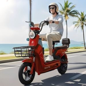 MOTO ELECTRICA SMARTFY BE01R 500w BIKE PRO SPEED ROJO